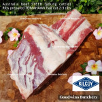 Beef rib TOMAHAWK Australia STEER (young cattle) DIAMANTINA frozen portioned 1 rib +/- 1.6kg (price/kg)